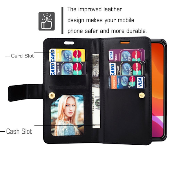 iPhone 15 Monitoimikotelo Musta 125