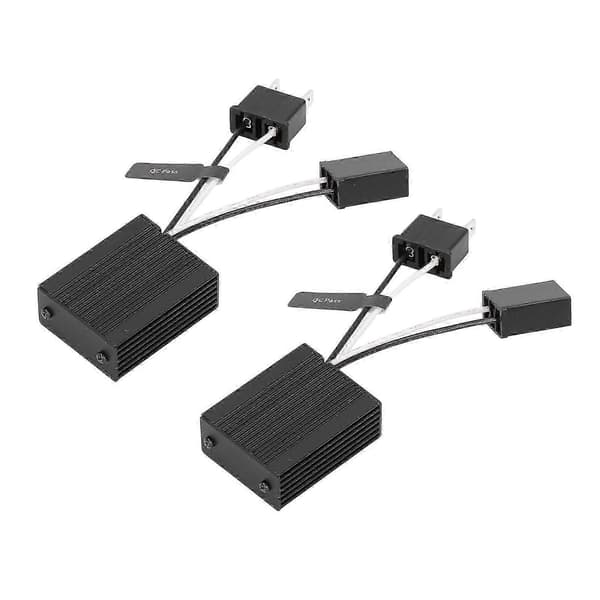 2 stk. LED Canbus Decoder Forlygtepære Lys Fejlafkoder Tilbehørssæt Kit C14 H7 SZRH A-DS 5 5