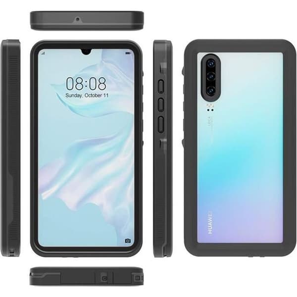 Vanntett deksel - Huawei - P30 Pro - IP68-sertifisert - 360° beskyttelse - Støtsikkert