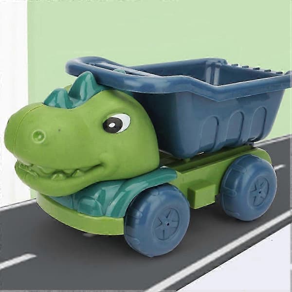 Dinosaur Engineering Truck Sandgraving Leketøysett for Strand Utendørs