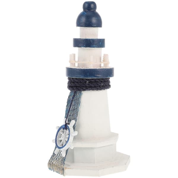 Fyr Trädekor 1 st Medelhavs Ocean Träfigur