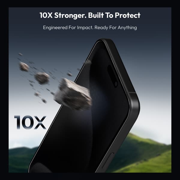 2-PACK iPhone 15 Pro Privacy Screen Protector - Tempered Glass | [SmartFit Reusable System] - Bubble-Free