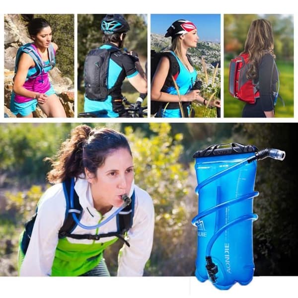 Sammenfoldelig vandpose - AMOUNE - 2L - TPU - 220g - Til cykling og camping