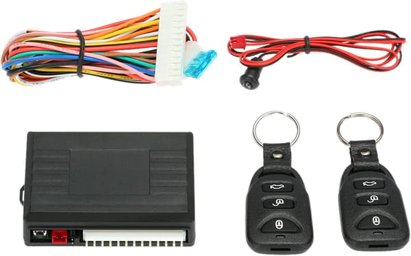Car Central Lock, Universal Central Locking Remote System Kit, Keyless Entry System with Car Door Lock with Trunk Release Button