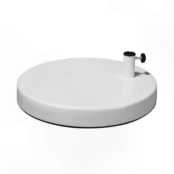 Metallbaseplate for skrivebordslamper, solid bunnstøtte for bord- og leselamper White