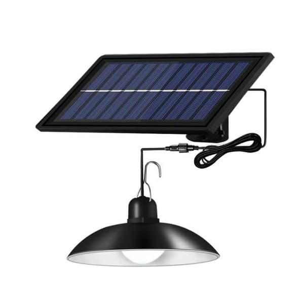 Solcellelysekrone - ZGEER - Dobbelthode - LED - Hvit - IP65 vanntett