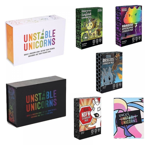 Unstable Unicorns Card Game - Et strategisk kortspil og festspil for voksne og teenagere