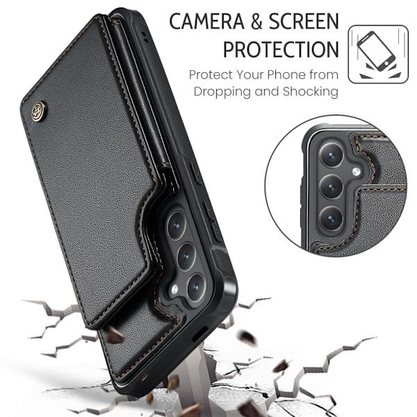 CaseMe Samsung S25 C22 Series Fodral+Plånbok - Svart Black Svart