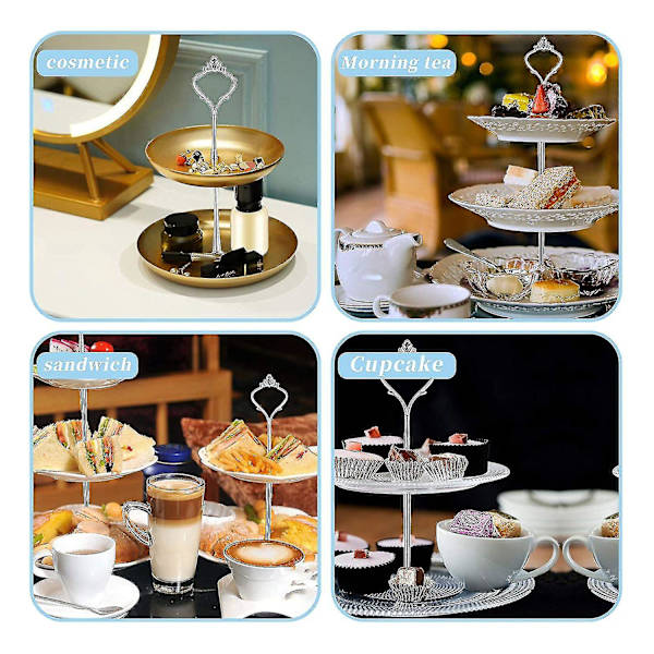 Sats Stativbricka Hårdvara 3-Tier Cake Stand Montering Hållare för Bröllop och Fest Gratis Frakt + Överlägsen Kvalitet