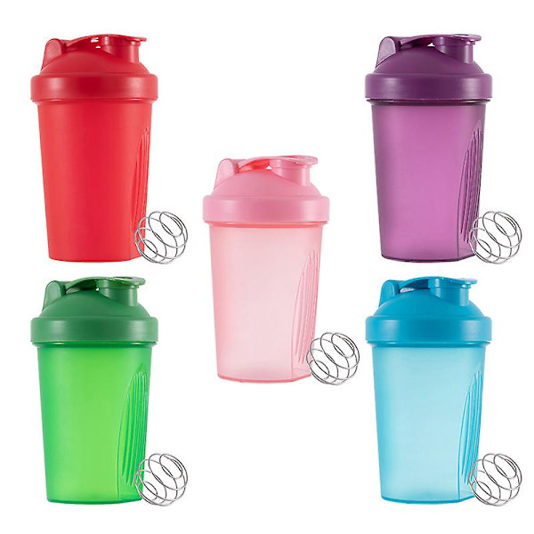 Sport Shaker Bottle 400ml Heraproteiinijauheen sekoituspullo Muovinen juomapullo