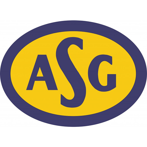 ASG-decal, fås i 5 størrelser 31x19 cm