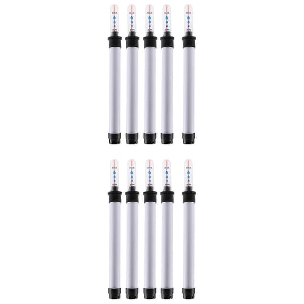 10-pack 20 cm jordfuktighetssensor för växter vattennivåmätare kit White