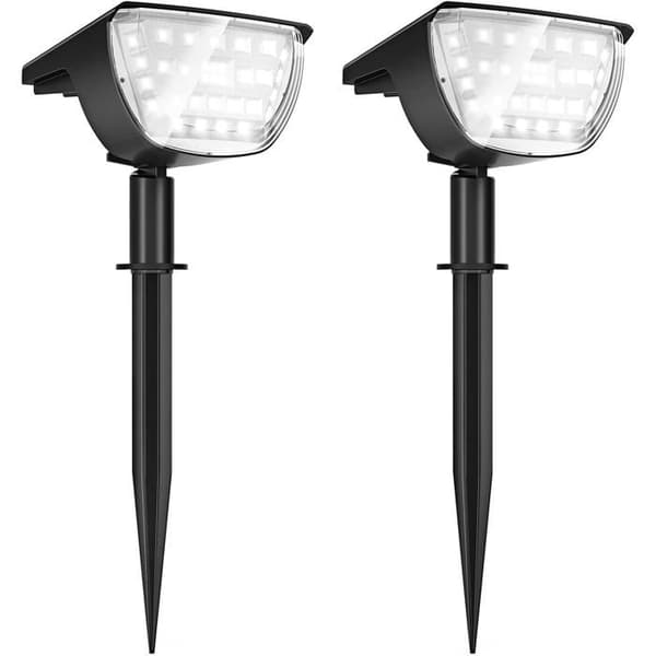 Solcellelampe - Ikke specificeret - 2 stk - 32 LED'er - 3 tilstande - IP65 vandtæt