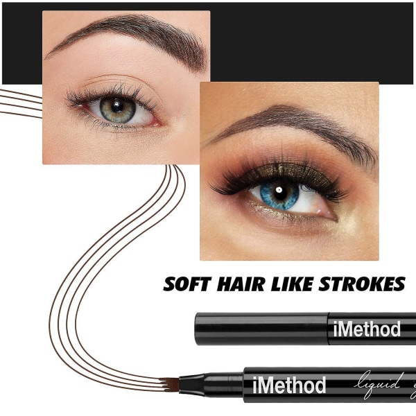 Imethod Eyebrow Pen - Imethod kulmakynä mikrohaarukkakärkisellä applikaattorilla luo luonnollisen näköiset kulmakarvat vaivattomasti ja pysyy koko päivän, musta/b