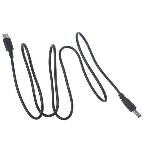 200 cm USB-C PD til 5,5x2,1 mm strømkabel for LED-lys bærbar PC CCTV 12V