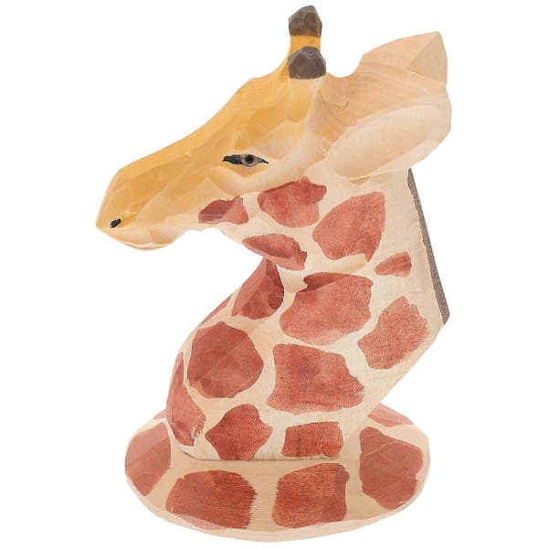 Glasögonställ i giraffdesign i trä för visning