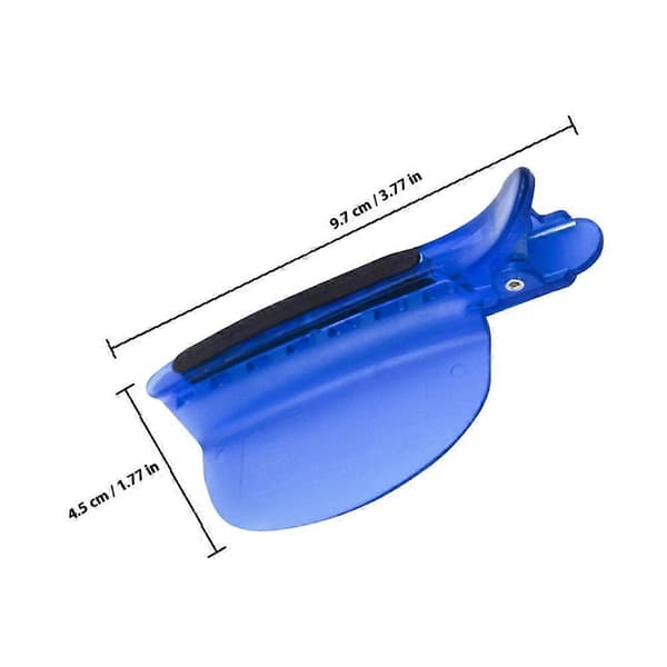 Hårskilleklips til styling af hårextensions i plast, 2 stk.