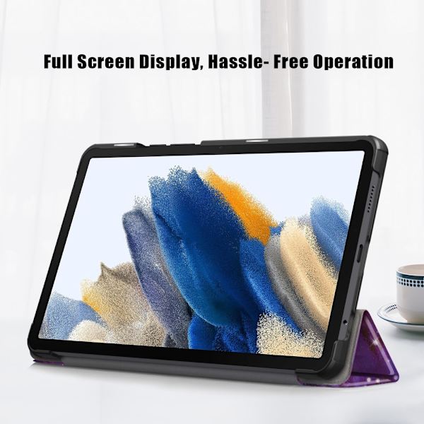 Yhteensopiva Samsung Galaxy Tab A9 Kotelo Kolmiosainen Tähtitaivas