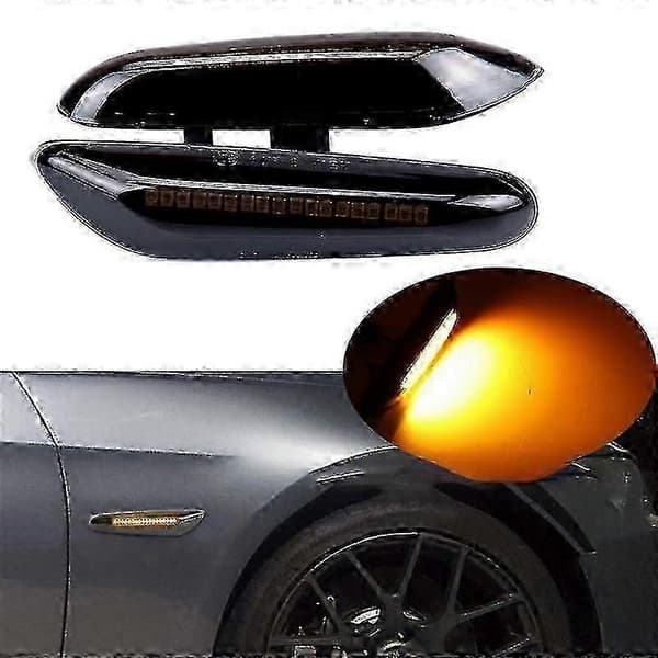 Dynamiska Sekventiella LED-blinkers sidomarkeringsljus för BMW E46 E36 E60 E61 E90 Edition 0816 5 5