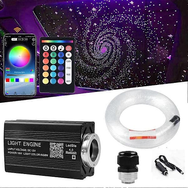 1000 pcs Fiber Optic Car Home Decoration Star Light Kit Ceiling Lights Remote Control