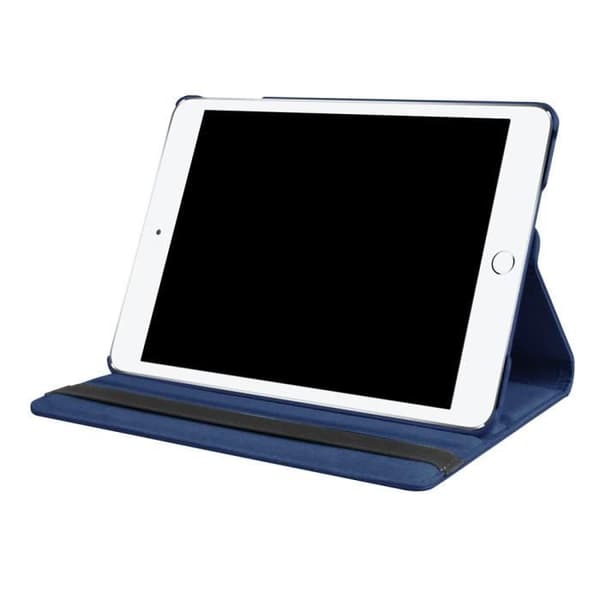 iPad 9.7 2017 Cover - Apple - 360° Rotation - Stødsikkert - PU Læder - Mørkeblå
