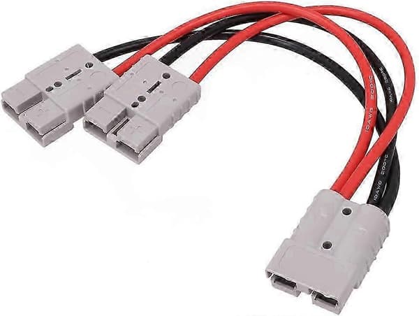Batteristik 120A Hurtig Afbryderkabel Til Anderson Stik Til Dobbelt Y-adapter 50 cm
