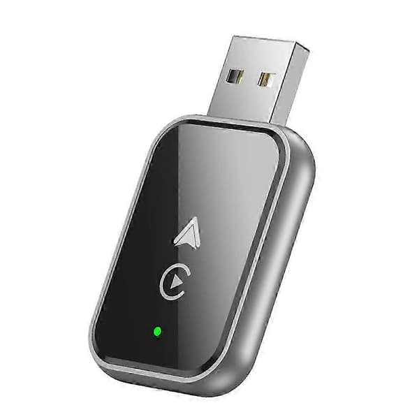 2-i-1 Trådløs CarPlay-adapter til iPhone/Android Mini Størrelse Kablet til Trådløs CarPlay med Adapter C