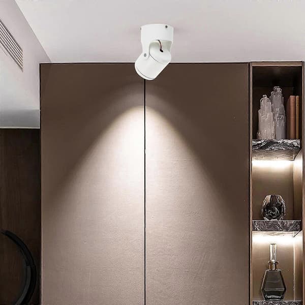 7W Roterende LED-spotlight-lampe skinnebelysning for restaurantbelysning