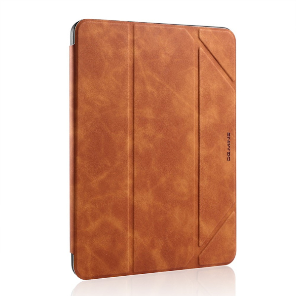 DG.MING iPad 10.2 2019/2020/2021 Fodral Se Med Pennhållare Brun Brown Brun