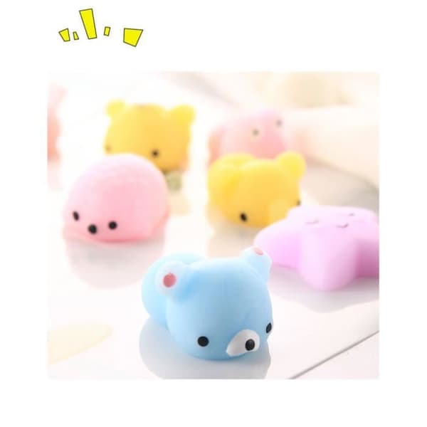Squishy Legetøj - Kawaii - 30 Stykker - Elastisk Silikone - Stresslindring - Søde Dyr
