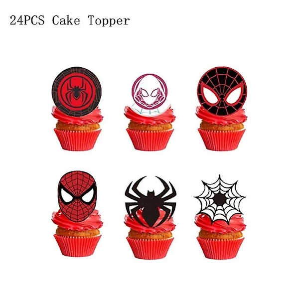 Ny Spiderman födelsedagsfest dekoration röd superhjälte Spiderman tema bordsartiklar kopp tallrik bakgrund ballong tillbehör för barn pojke
