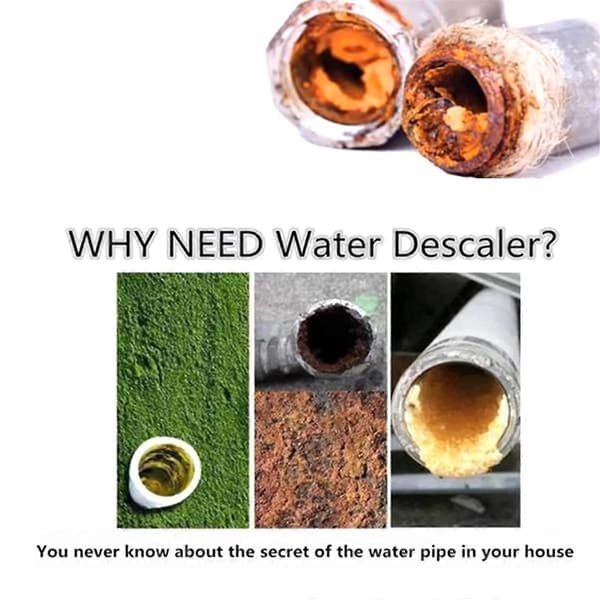 Electronic water descaler reduces limescale and rust EU plug