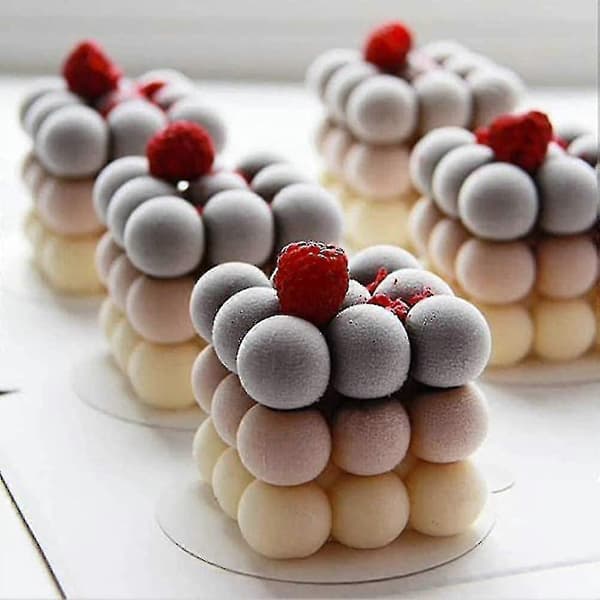 Mousse Kageform Silikone | Stearinlys Silikoneform | Silikoneform-3d-kube