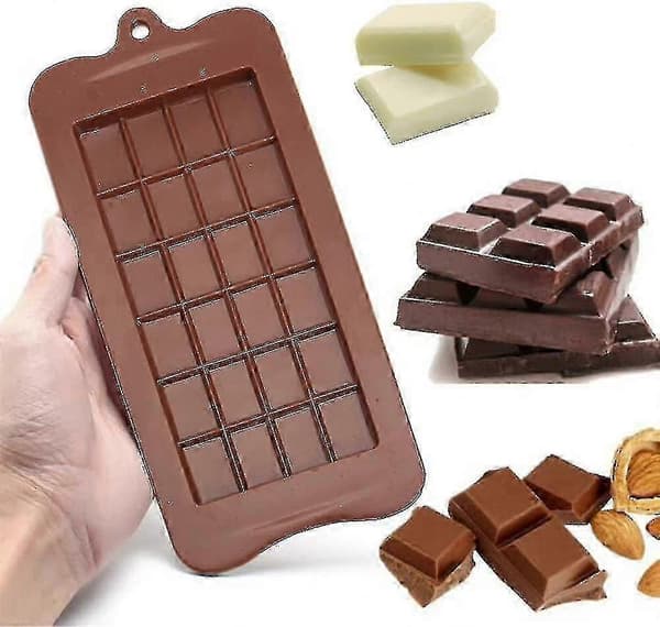 Non-stick silikon sjokoladeformer 4 stk for baking av hjemmelagde søtsaker