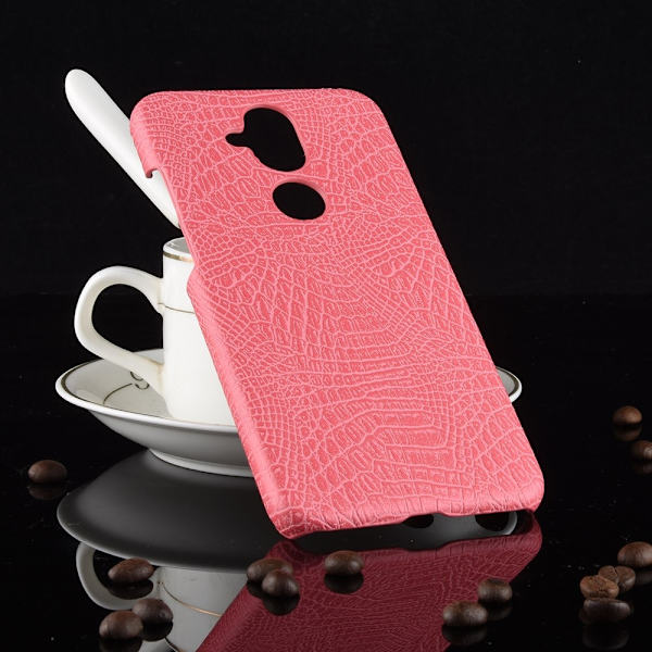 Nokia 8.1 - Krokodilmönstrat Fodral - Rosa Pink Rosa