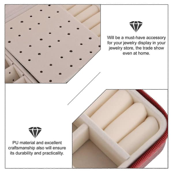 Smyckesförvaringsfodral Bärbar Smyckeskrin för Förvaring