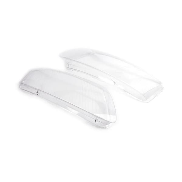 2 STK Sett Bil Frontlykt frontlys lampe Linse Deksel Klart Passer til - A6 - 2006-2011 4F0941003 4 Transparent