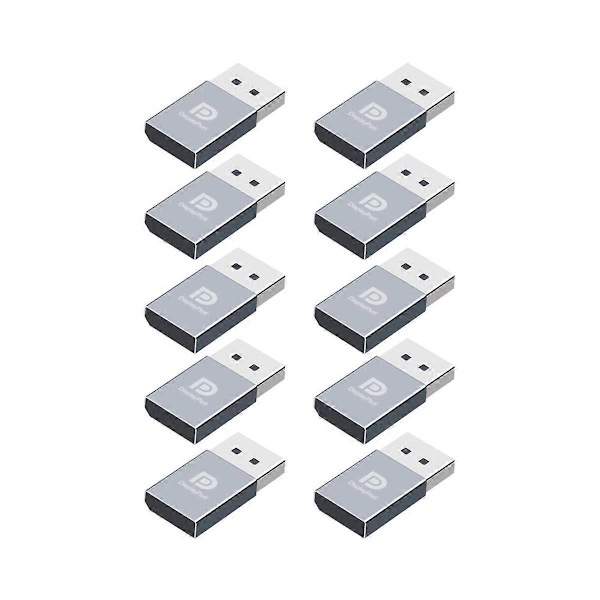 10 st 4K Displayport Dummy Plug DP Virtual Display Adapter EDID Headless Ghost Emulator Graphics Vi Grey