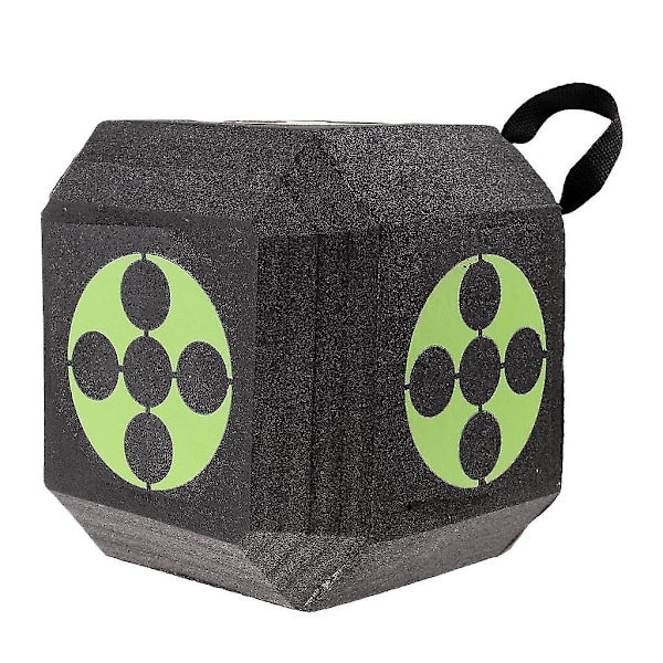 Bueskydning Block Target Cube Self Recovery Foam Jagt Skydetræning Grøn