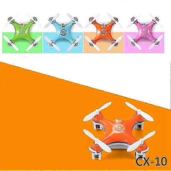 Cx10 Mini RC-nelikopteri drone 2.4G 4CH LED-lelu lapsille