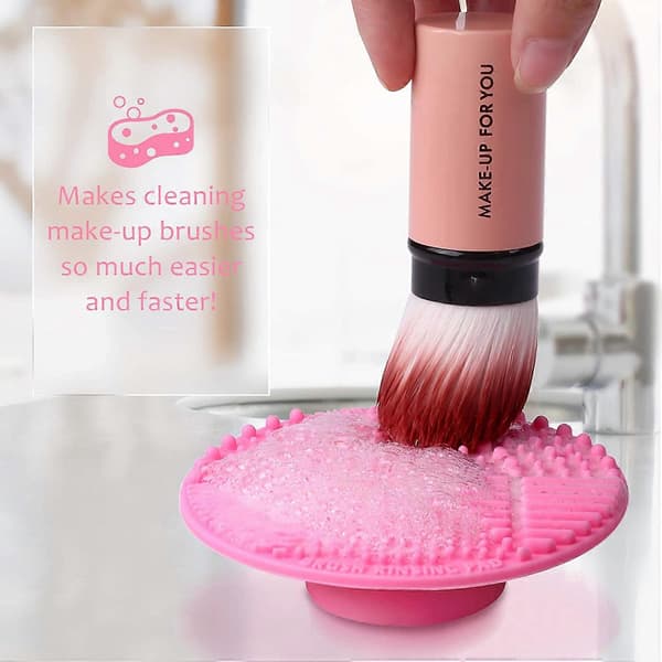 Borstrengöringsdyna, silikonmakeup
