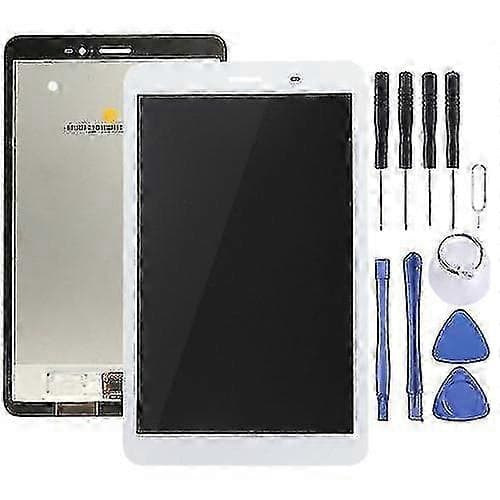 LCD-skärm och digitizer komplett montering för Huawei Honor S8-701u (vit)