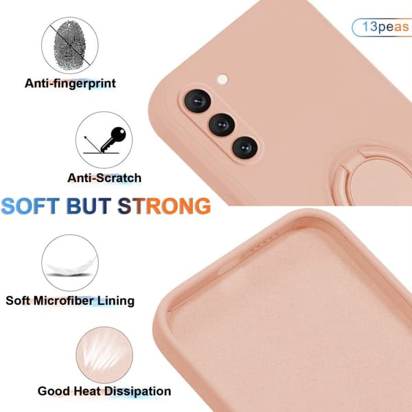 Samsung Galaxy S25 Deksel Med Ringholder Rosa