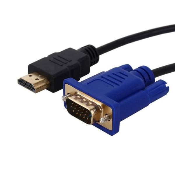 HDMI han til VGA han videokonverteringsadapterkabel til DVD HDTV 1080P PC - 1.8M