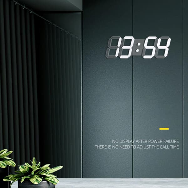 LED Digital Vægur Moderne Design Ure Ure 3D Stue Dekoration Timer Display Hjem Sød Gave