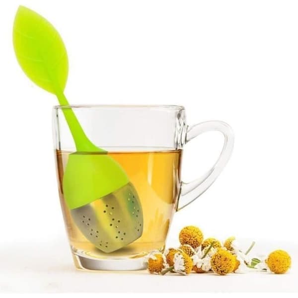 Te-infuser - MARSEE - Silikonekugle - Si i rustfrit stål - Grøn - Sæt med 1