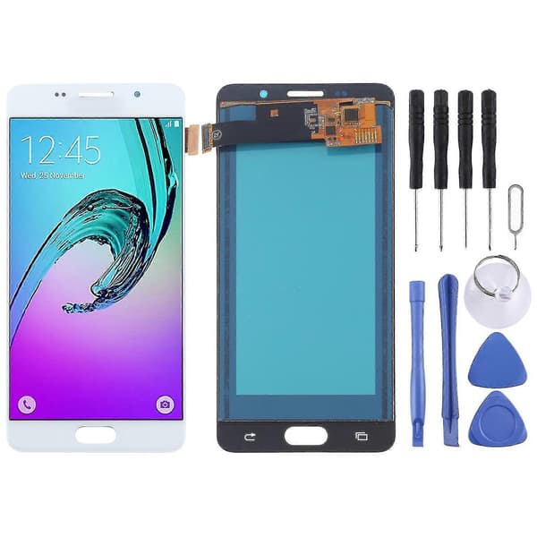 Tft Lcd-skærm Til Galaxy A5 (2016) / A510 Med Digitizer Fuld Montering (sort) White