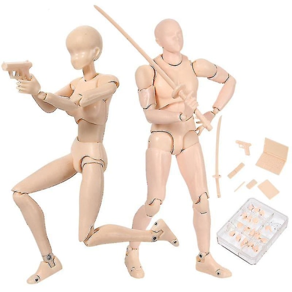 Christmas Body Chan & Kun Doll Man Kvinna Dx Set Pvc Movebale Action Figur Modell För Shf
