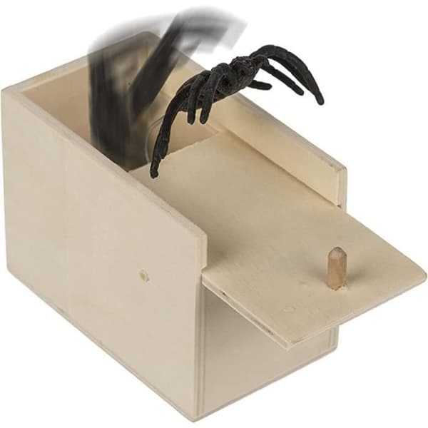 Edderkopp-prankspill i treboks - AMOUNE - Gjenbrukbart - Brun