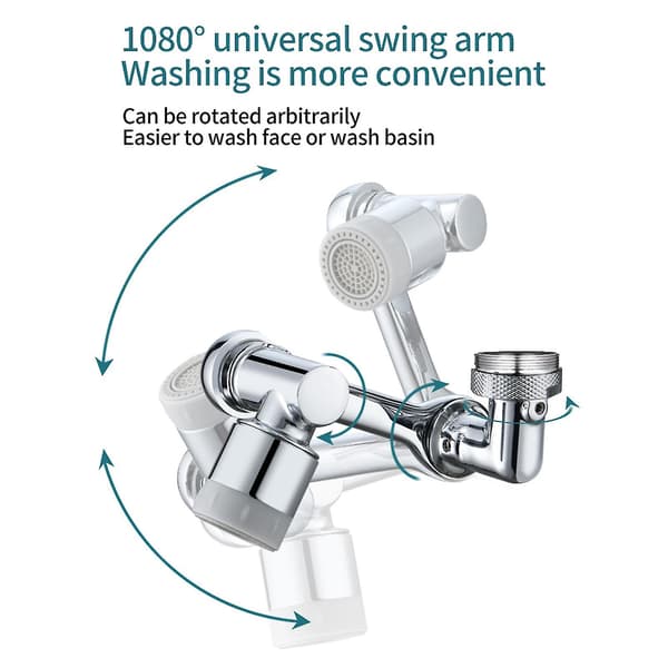 Universell 1080 Roterende Svingbar Robotarm Svingforlengelse Vaskkranlufter C